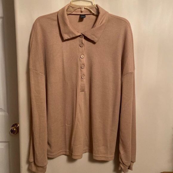 BNWOT SHEIN WAFFLE LONG SLEEVE - Picture 1 of 8